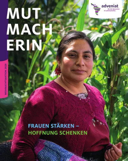 Plakat mit Leitmotiv zur Adveniat Weihnachtsaktion 2026