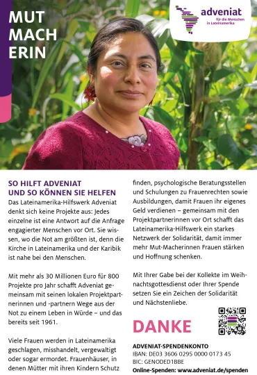 Gestaltungshilfe zur Adveniat Weihnachtsaktion 2026