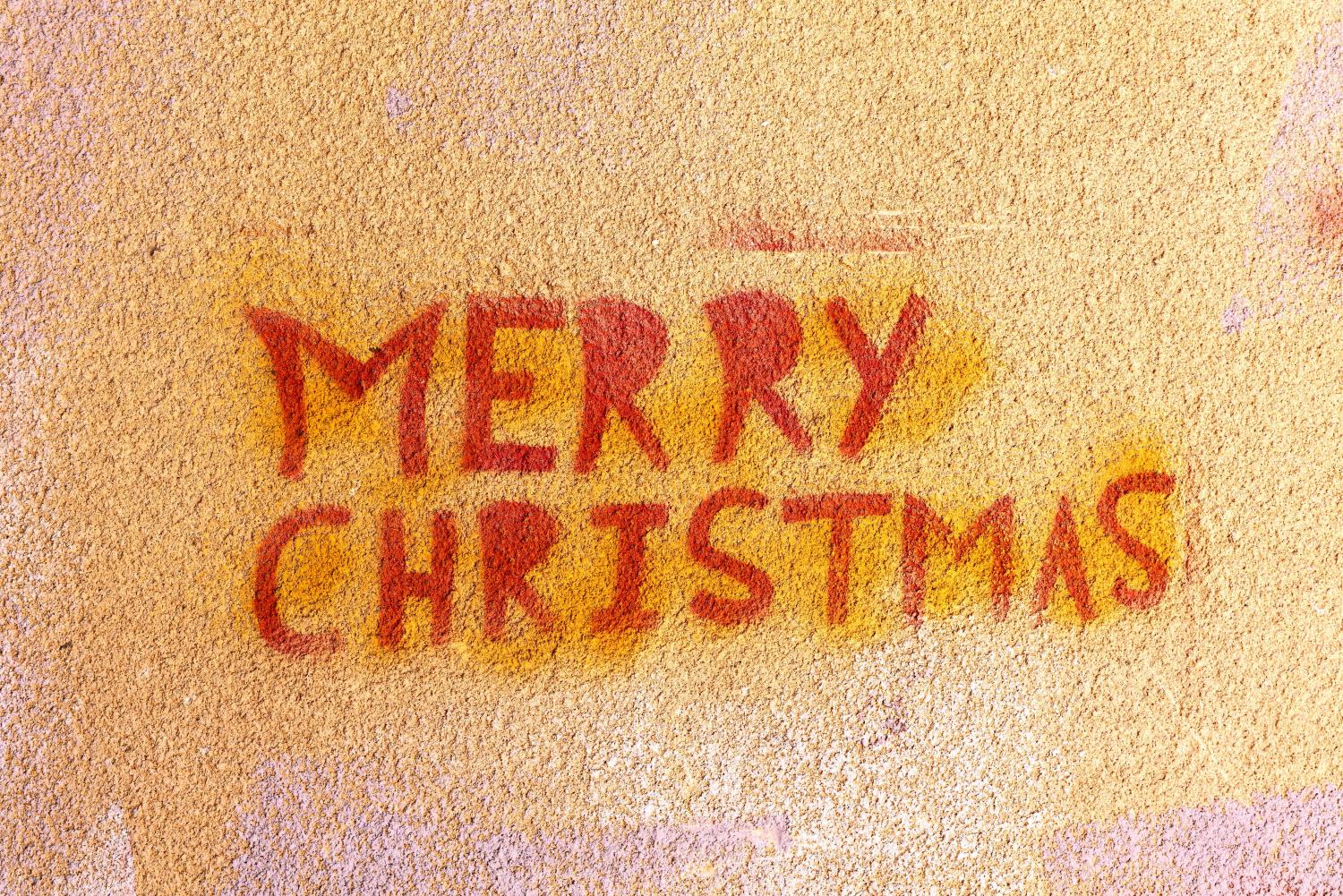 Graffito Merry Christmas Frohe Weihnachten Pfarrbriefservice De