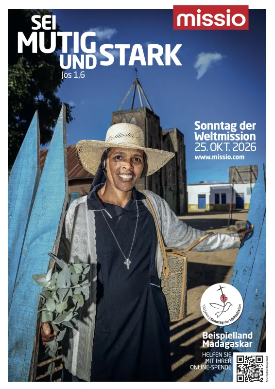 Plakat mit Leitmotiv zum Sonntag der Weltmission 2026