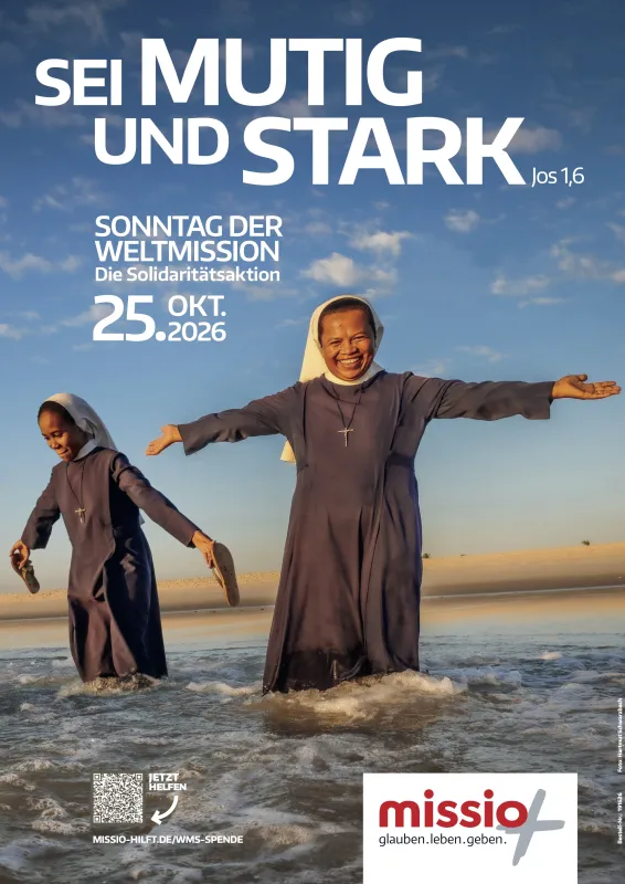 Plakat mit Leitmotiv zum Sonntag der Weltmission 2026